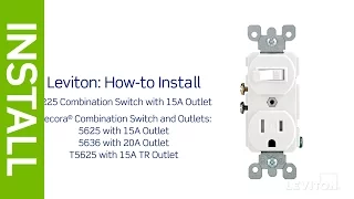 How to Install a Leviton Combination Device Single Pole Receptacle
