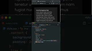 Scroll Progress Bar in