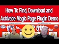 How To Find Download and Activate Magic Page Plugin Demo On Wp Easily