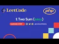 LeetCode in PHP 1 Two Sum