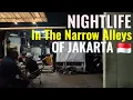 REAL JAKARTA NIGHTLIFE🇲🇨EXPLORING NARROW ALLEYS AT NIGHT‼️KALIBATA,SOUTH JAKARTA,INDONESIA