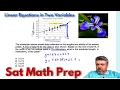 Sat Math Prep Linear Equations in Two Variables