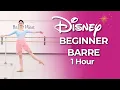 DISNEY Ballet Barre 1 Hour Beginner Class to Disney Songs