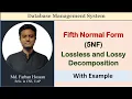 Lec 37 5th Normal Form 5NF Lossless Lossy Decomposition DBMS Bangla Tutorial