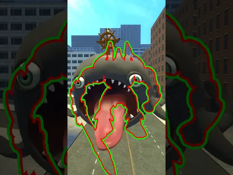 CATCH SEA LIFE WHALE TRANSFORMER IN BIG CITY! GMOD Garry’s Mod #shorts