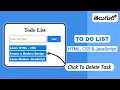 Simple To-do List Website using HTML CSS JavaScript in Telugu Todo List in Telugu