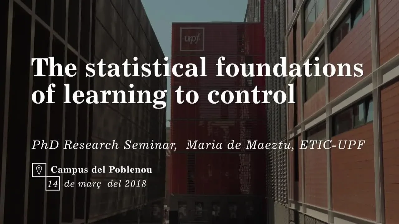The statistical foundations of learning to control