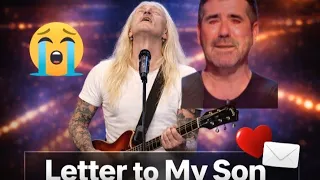 simon cowell in tears as michael bennett sings letter to my son live at the agt