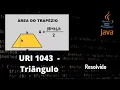 Triangulo URI 1043 - Exercicio resolvido Java