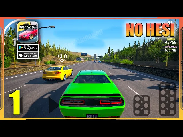 No Hesi Car Traffic Racing Gameplay Walkthrough (Android, iOS) - Part 1