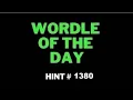 Daily NY Times Wordle 1380
