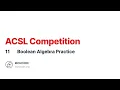 ACSL Class 11 Boolean Algebra Practice