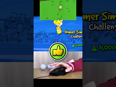 Can I Beat The IMPOSSIBLE Homer Wave Challenge?!😱 #shorts #geometrydash