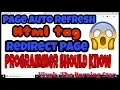 Page Auto Refresh Redirect Using HTML tag - Programmer Should Know
