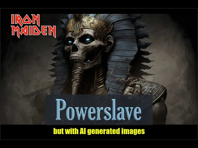 Download MP3 IRON MAIDEN   Powerslave video  - but with AI generated images from the lyrics