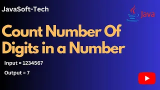 Count Digits in a Integer Java While Loop