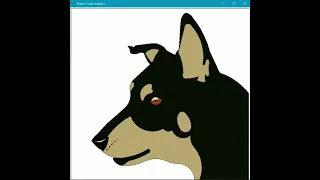 Dog Drawing in Python blacky