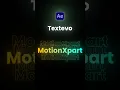 Text animation created in After Effects using the Textevo plugin