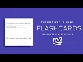 The Best Flashcard Method USING QUIZLET