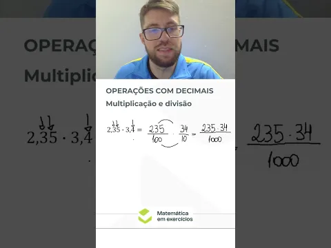 Multiplicação de números com vírgula #matematicabasica
