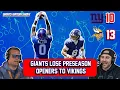 Giants Lose to Vikings in Preseason Opener 189