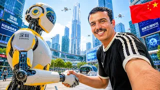 الصين تعيش في 2050!! 😱 تجربة سيارة بدون سائق في مدينة الروبوتات🇨🇳