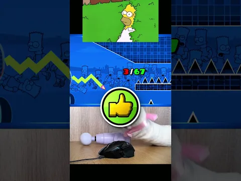 Is It Possible To Escape Homer Simpson Trap In GD? 🤔 #shorts #geometrydash