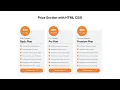 Price Section with HTML CSS Responsive HTML CSS Price Section raselcoder