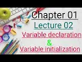 Variable declaration initialization Lecture 02 in Eng sub