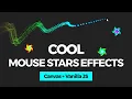 Cool Mouse Stars Effects with HTML5 Canvas JavaScript Canvas Tutorial HTML 5 Canvas