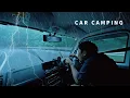 Download Lagu A sudden thunderstorm hits! Car camping in a homemade light truck camper.