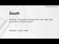 Sooth Meaning