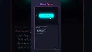 5 NEON Button Effects That Make Your Website Look PREMIUM CSS JS