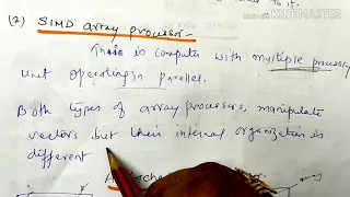 Array processing-