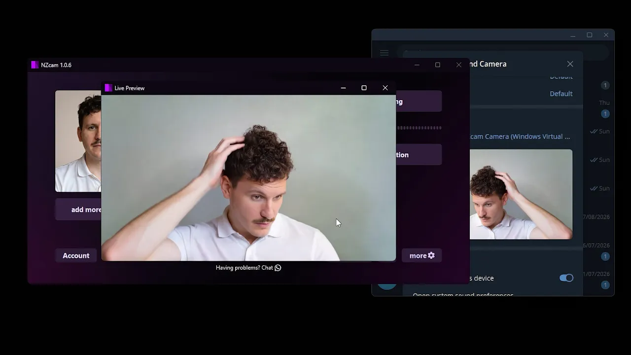 NZCAM tutorial video: real-time face swap, voice cloning and voice translation