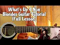 Download Lagu 4 Non Blondes - What's Up // Gitaarles met akkoorden (VOLLEDIGE LES)
