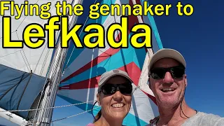 Flying the gennaker and servicing engines enroute Lefkada! (Sailing Dakini – Leave to Roam Ep. 50)