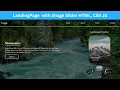 Landing Page with Image Slider using HTML CSS and JavaScript Web Development Tutorial