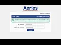 How to reset your Aeries Parent Portal Password