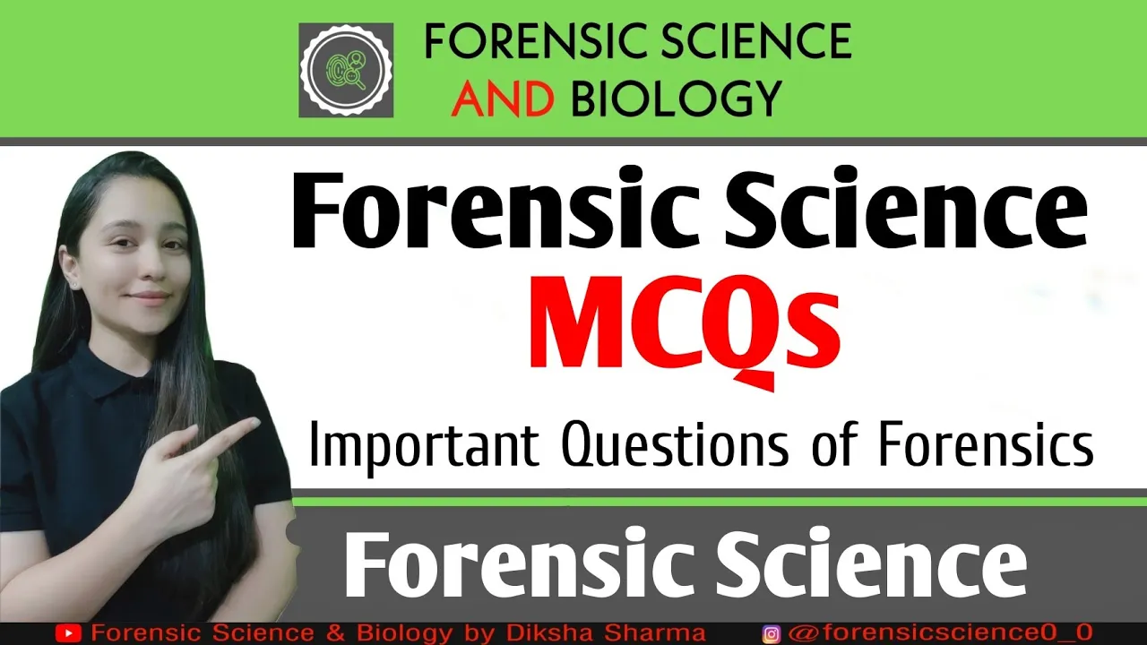 Important Forensic Science MCQs Class || Forensic Science Entrance Exam