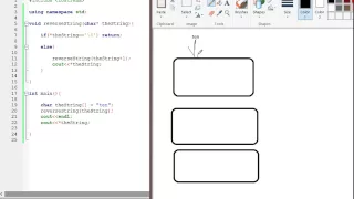 C Print char array in reverse using recursion