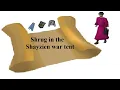 OSRS Clue Shrug in the Shayzien war tent Quick