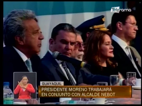Presidente Moreno trabajará en conjunto con alcalde Nebot
