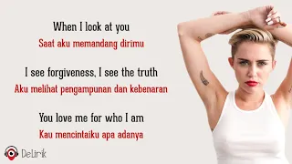 when i look at you miley cyrus lyrics video dan terjemahan 