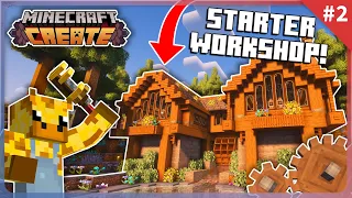 I Built a All-In-One STARTER WORKSHOP in Minecraft Create Mod