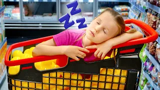 Stephi gre z očetom po nakupih 🛒🍎