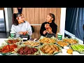 Mya Nicole Asya Rae WINGSTOP Mukbang