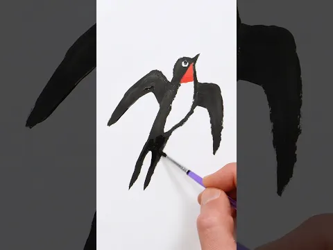 Swallow Acrylic Painting   #art #painting #acrylicpainting #relaxing #birds