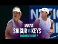 Daria Snigur vs Madison Keys 2026 Cincinnati Round 2 WTA Match Highlights