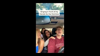 Singing For The First Time In Front Of Friends AMAZING REACTION 